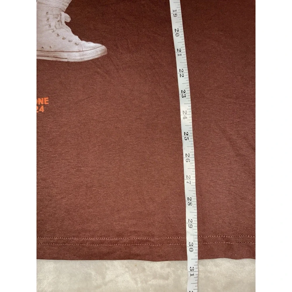 Post Malone‎ T Shirt XL Brown Austin 2024 Concert Exclusive Merch NEW *flaws